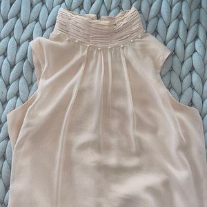 ✨Karl Lagerfeld blush & pearl top